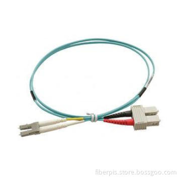 OM3 / OM4 UPC LSZH Fiber Optic Patch Cord with Red Black Bo